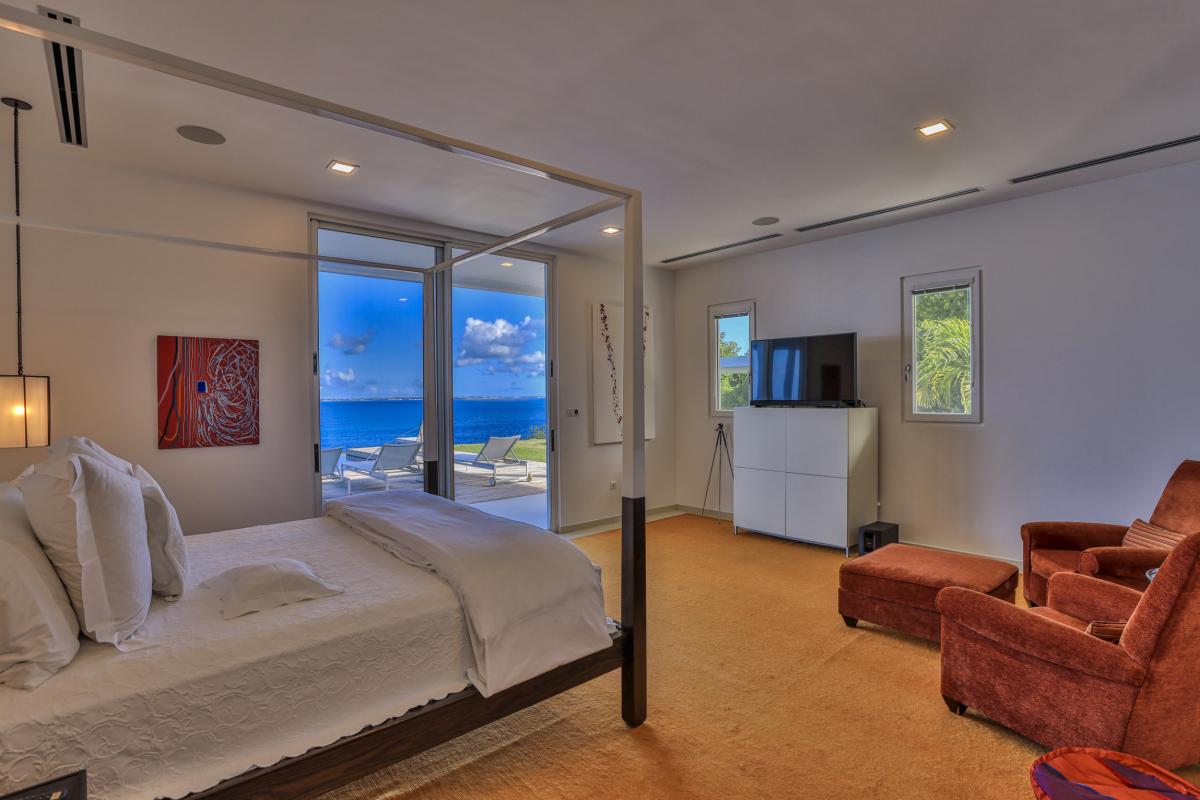 A louer villa Saint Martin Terres Basses - Villa 5 chambres - La Falaise aux oiseaux - piscine - jacuzzi - vue mer (23)